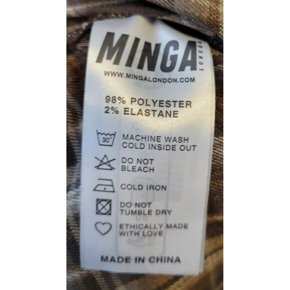 Minga London Plaid Wide Leg Cargo Pants Size 28 - Picture 6 of 9